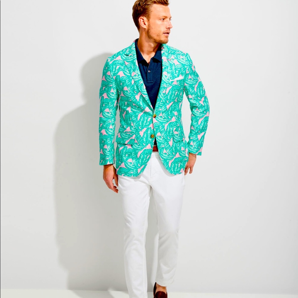 NWT Vineyard Vines Banana Leaves Blazer 40R 38R